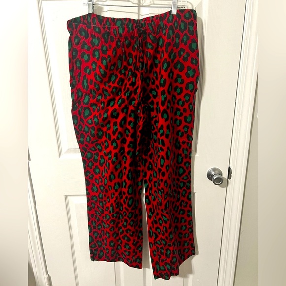 Leopard print pajama pants, Plus Size - Picture 3 of 6